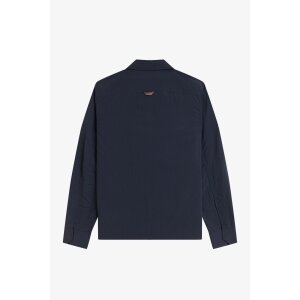 FRED PERRY Ripstop-Hemdjacke mit Reißverschluss navy