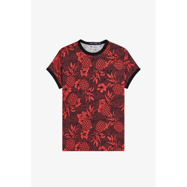 FRED PERRY Amy Winehouse Foundation T-Shirt mit Print strawberry cream