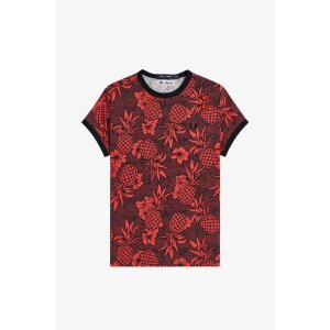 FRED PERRY Amy Winehouse Foundation T-Shirt mit Print...