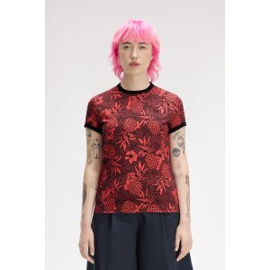 FRED PERRY Amy Winehouse Foundation T-Shirt mit Print...