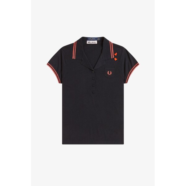 FRED PERRY AMY WINEHOUSE Foundation Strickshirt mit Tasche black