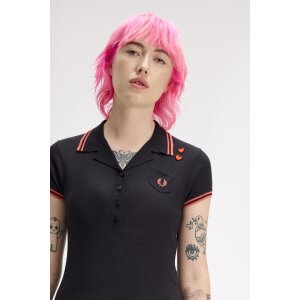 FRED PERRY AMY WINEHOUSE Foundation Strickshirt mit Tasche black