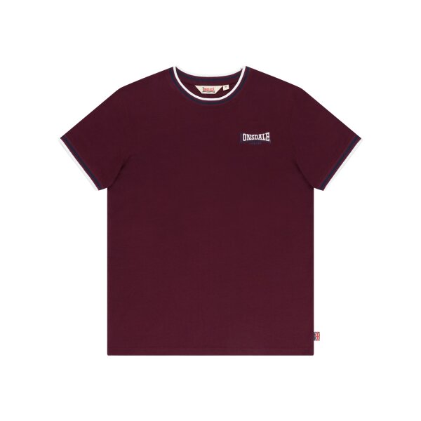 Lonsdale T-Shirt Quin oxblood/ ecru/ navy