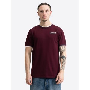 Lonsdale T-Shirt Quin oxblood/ ecru/ navy