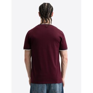 Lonsdale T-Shirt Quin oxblood/ ecru/ navy