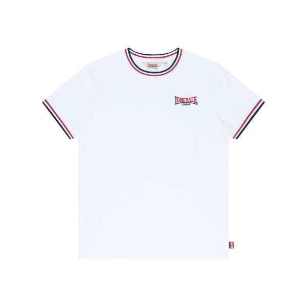 Lonsdale T-Shirt Quin white/ dark navy/ dark red
