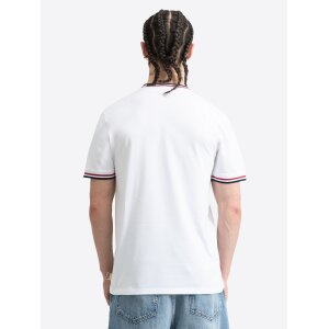 Lonsdale T-Shirt Quin white/ dark navy/ dark red