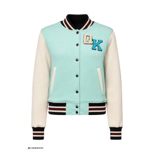 QUEEN KEROSIN College Jacket Dolche Far Niente mint