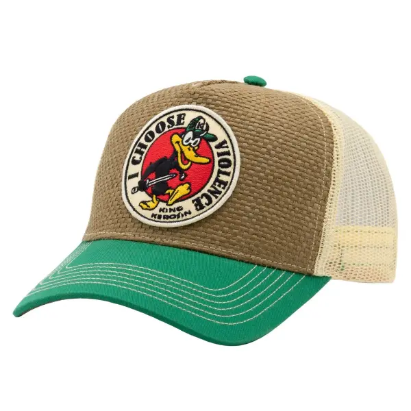 KING KEROSIN Trucker Cap I Choose Violence brown