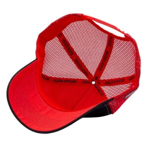 QUEEN KEROSIN Trucker Cap Never Fuck A Fucker black/ red