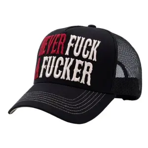 KING KEROSIN Trucker Cap Never Fuck a Fucker black