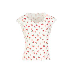 BLUTSGESCHWISTER Jerseyshirt Charming Heart cherry print...