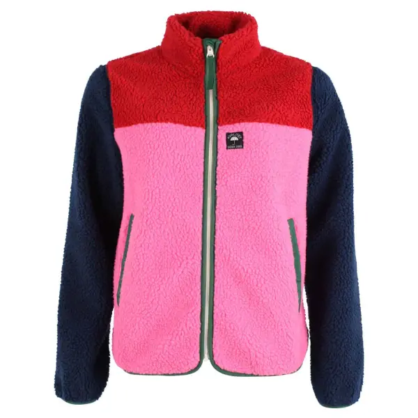Danebirk Fleece Zip-Up dk red/ dk navy/ spicy pink/ dk pine