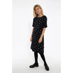 DANEFAE Danehyacinth Dress black MINIFLOWER