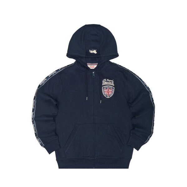 LONSDALE Matfen Hooded Zipsweat Jacket dark navy/ ecru
