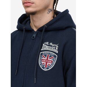 LONSDALE Matfen Hooded Zipsweat Jacket dark navy/ ecru