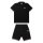 LONSDALE Chillingham Poloshirt & Shorts Set black/ white/ red