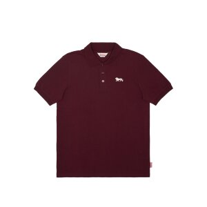 LONSDALE Poloshirt Whalton oxblood/ ecru