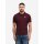 LONSDALE Poloshirt Whalton oxblood/ ecru