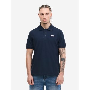 LONSDALE Whalton Herren Poloshirt – Dark Navy/Ecru...