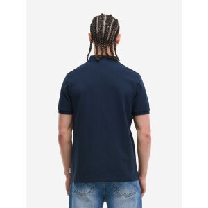 LONSDALE Polo Shirt Whalton oxblood/ ecru