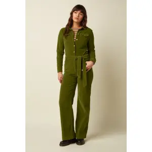 KING LOUIE Mia Jumpsuit Baby Cord poesy green