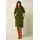 KING LOUIE Olive Baby Cord Dress – Womens Corduroy Shirt Dress with Vintage Style
