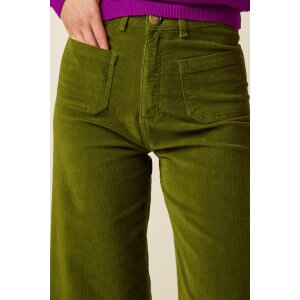 KING LOUIE Paige Pocket Pants Baby Cord poesy green
