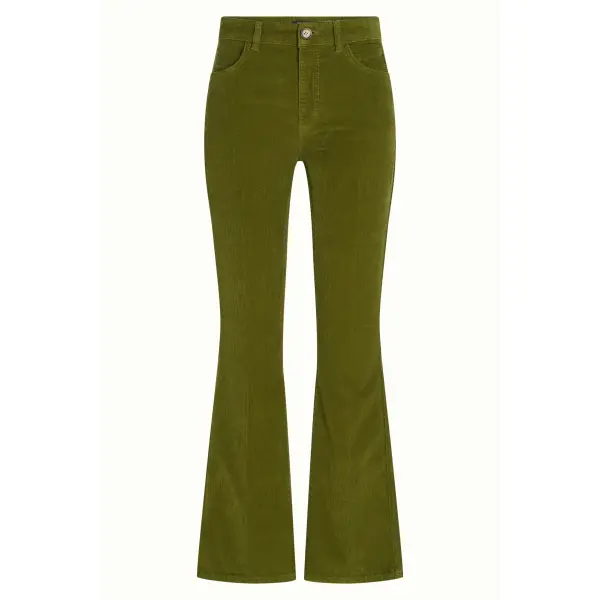 KING LOUIE Tammy Flared Pants Baby Cord poesy green