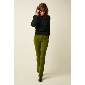 KING LOUIE Tammy Flared Pants Baby Cord poesy green