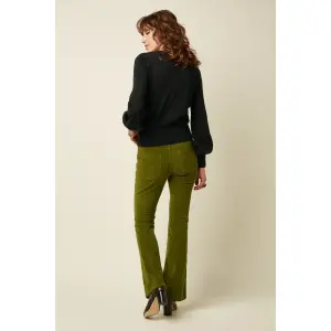 KING LOUIE Tammy Flared Pants Baby Cord poesy green