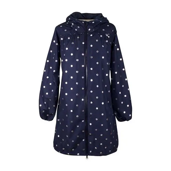 DANEFAE Danehelen Rainjacket navy/ silver dots