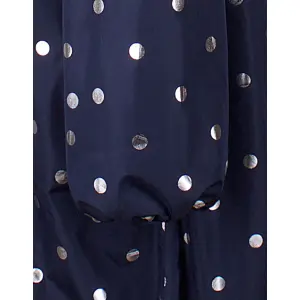 DANEFAE Danehelen Rainjacket navy/ silver dots