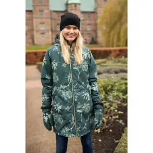 DANEFAE Danegurli Winter Parka Black green/ light beige...