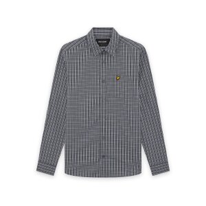 LYLE & SCOTT Hemd mit Karomuster dark navy