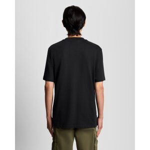 LYLE & SCOTT Oversized Cotton Crew Neck T-Shirt jet black