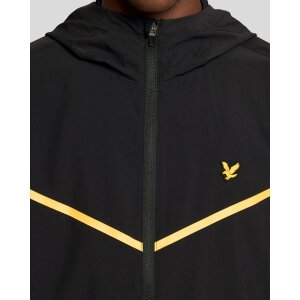 LYLE & SCOTT Sports Stripe Track Jacket Jet Black – Mens Stretch Track Jacket