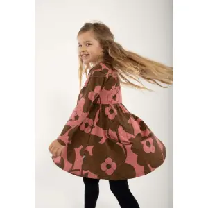 DANEFAE ORGANIC - Daneginger Dress dk navy/brown beige BLOOM BOOM