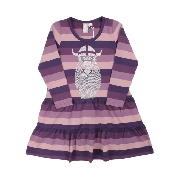 DANEFAE Danemiva Dress Eggplant FREJA (Glitter)