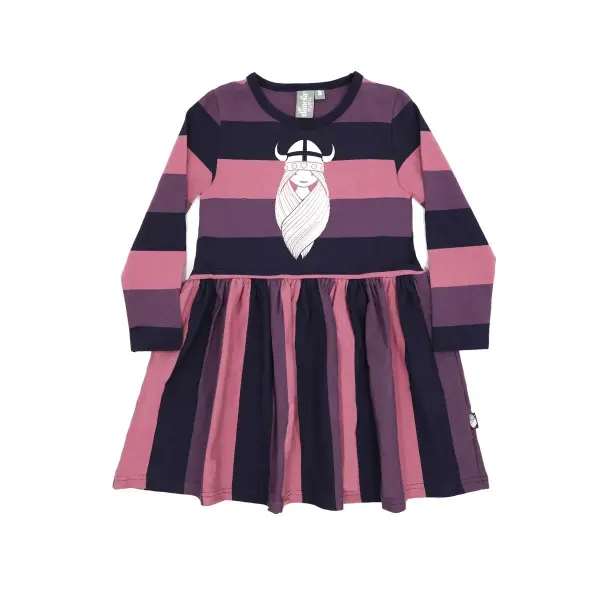 DANEFAE Danemerete Dress BERTA FREJA | Long Sleeve Cotton Sweat Dress for Kids