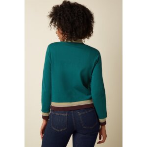 KING LOUIE Colorblock Coljack Daytona Sweat spruced green
