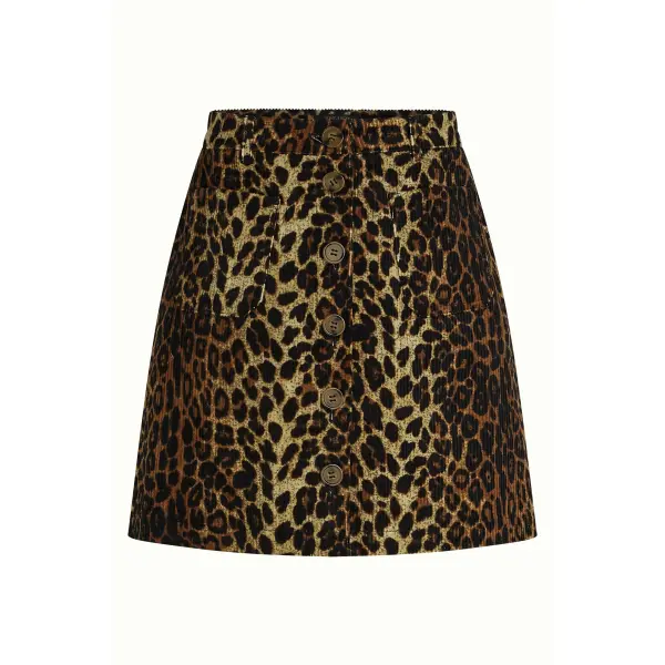 KING LOUIE Garbo Mini Skirt Fargo Cord natural