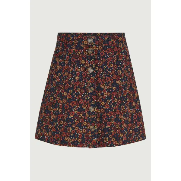 KING LOUIE Garbo Mini Skirt Fargo Cord Natural | Womens Corduroy Mini Skirt