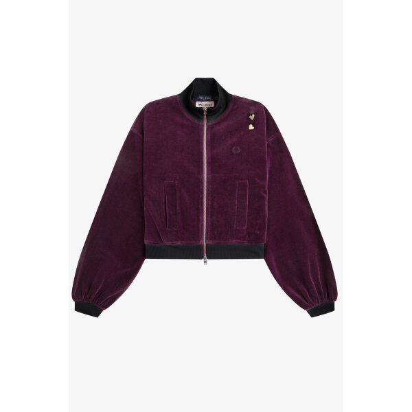 FRED PERRY AMY WINEHOUSE Velours-Trainingsjacke plum