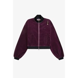 FRED PERRY AMY WINEHOUSE Velours-Trainingsjacke plum