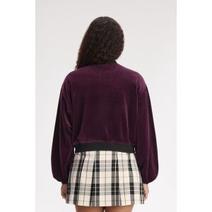 FRED PERRY AMY WINEHOUSE Velours-Trainingsjacke plum