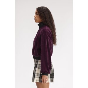 FRED PERRY AMY WINEHOUSE Velours-Trainingsjacke plum