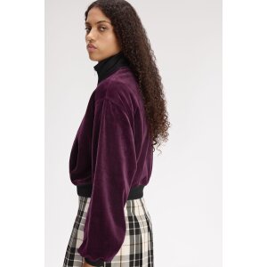 FRED PERRY AMY WINEHOUSE Velours-Trainingsjacke plum