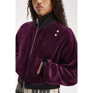 FRED PERRY AMY WINEHOUSE Velours-Trainingsjacke plum
