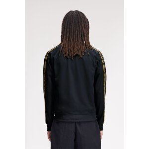 FRED PERRY Track Jacket with Contrast Taping Navy